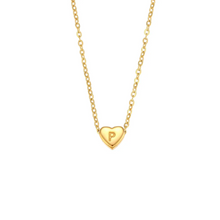 Cargar imagen en el visor de la galería, MINI HEART INITIAL NECKLACE