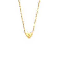 Cargar imagen en el visor de la galería, MINI HEART INITIAL NECKLACE