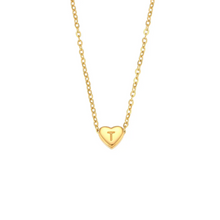 Cargar imagen en el visor de la galería, MINI HEART INITIAL NECKLACE