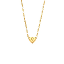 Cargar imagen en el visor de la galería, MINI HEART INITIAL NECKLACE