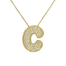 Cargar imagen en el visor de la galería, BALLOON GOLD LETTER NECKLACE