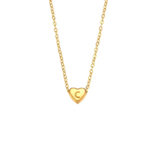 Cargar imagen en el visor de la galería, MINI HEART INITIAL NECKLACE
