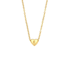 Cargar imagen en el visor de la galería, MINI HEART INITIAL NECKLACE