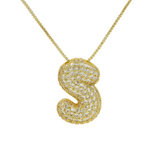 Cargar imagen en el visor de la galería, BALLOON GOLD LETTER NECKLACE