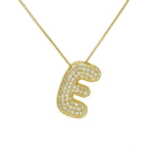 Cargar imagen en el visor de la galería, BALLOON GOLD LETTER NECKLACE