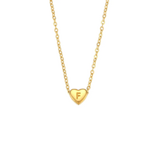 Cargar imagen en el visor de la galería, MINI HEART INITIAL NECKLACE