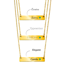 Cargar imagen en el visor de la galería, BAR TAG NECKLACE