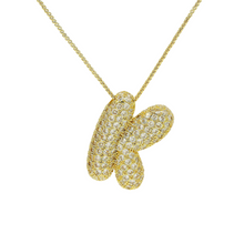 Cargar imagen en el visor de la galería, BALLOON GOLD LETTER NECKLACE