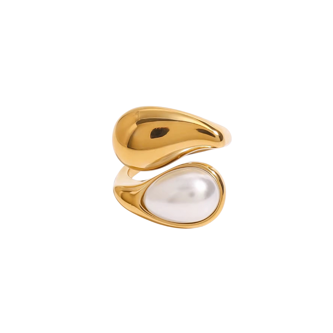 WATER DROP PEARL RING
