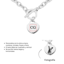 Cargar imagen en el visor de la galería, ETERNAL LOVE ENGRAVED NECKLACE (SILVER)
