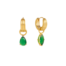 Cargar imagen en el visor de la galería, GREEN DROPS HOOPS
