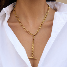 Cargar imagen en el visor de la galería, CHUNKY T LARIAT NECKLACE
