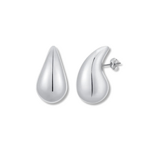 Cargar imagen en el visor de la galería, WATER DROP EARRING &#39;SILVER&#39;
