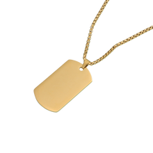 Cargar imagen en el visor de la galería, MEN TAG NECKLACE GOLD
