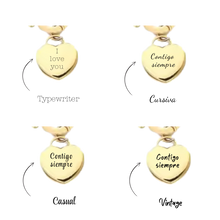 Cargar imagen en el visor de la galería, ETERNAL LOVE ENGRAVED NECKLACE (GOLD)
