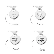 Cargar imagen en el visor de la galería, ETERNAL LOVE ENGRAVED NECKLACE (SILVER)
