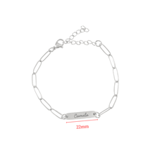 Cargar imagen en el visor de la galería, TINY TAG BRACELET SILVER
