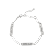 Cargar imagen en el visor de la galería, TINY TAG BRACELET SILVER

