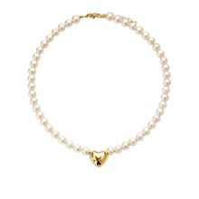 Cargar imagen en el visor de la galería, ROMANTICA GOLD PEARL NECKLACE
