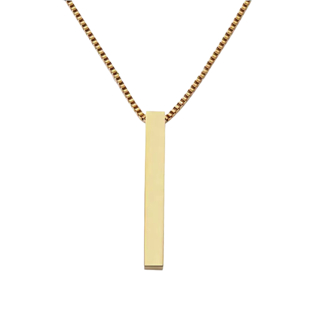 ENGRAVABLE BAR NECKLACE