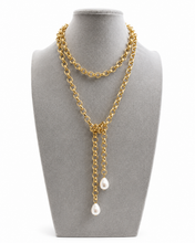 Cargar imagen en el visor de la galería, LAZO GOLD NECKLACE 40”
