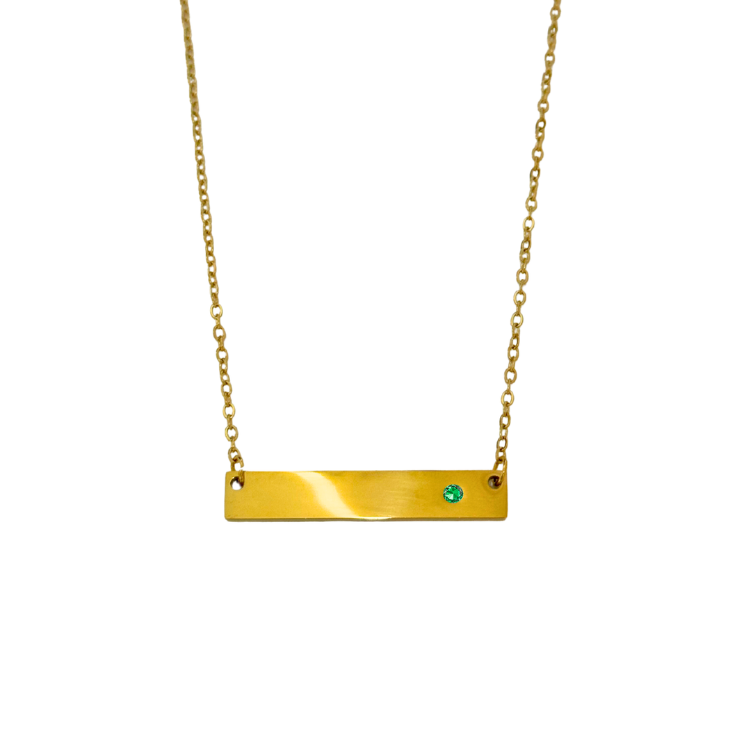 BAR TAG NECKLACE