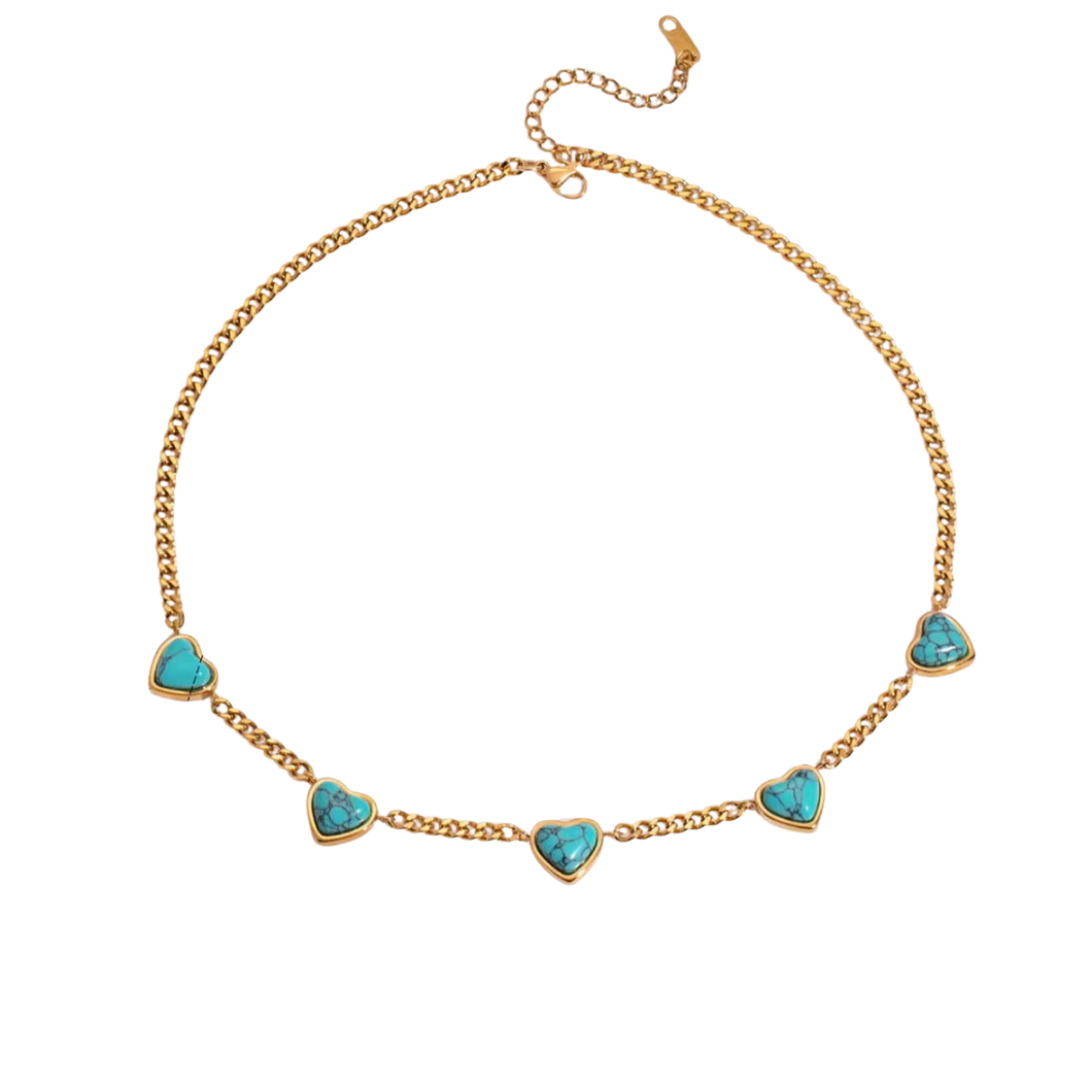 TURQUOISE LOVE NECKLACE
