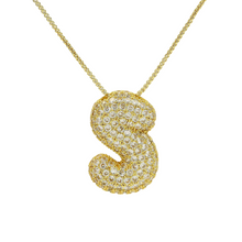 Cargar imagen en el visor de la galería, BALLOON GOLD LETTER NECKLACE
