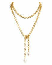 Cargar imagen en el visor de la galería, LAZO GOLD NECKLACE 40”
