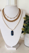 Cargar imagen en el visor de la galería, LAPISLÁZULI PEARL NECKLACE
