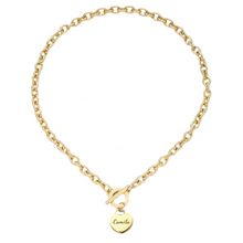Cargar imagen en el visor de la galería, ETERNAL LOVE ENGRAVED NECKLACE (GOLD)
