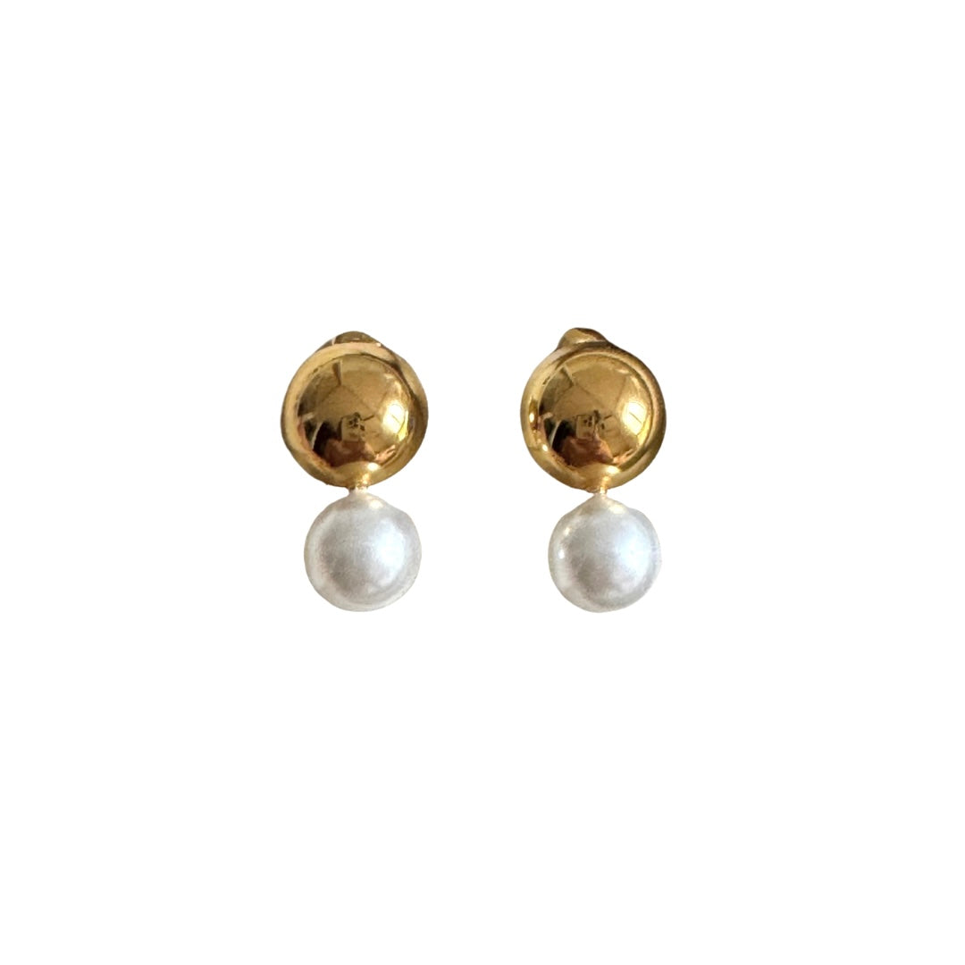 BALL PEARL EARRINGS