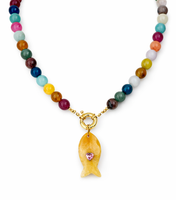 Cargar imagen en el visor de la galería, RAINBOW FISH NECKLACE
