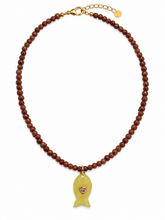 Cargar imagen en el visor de la galería, GEMSTONE FISH NECKLACE
