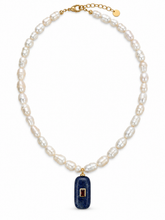 Cargar imagen en el visor de la galería, LAPISLÁZULI PEARL NECKLACE
