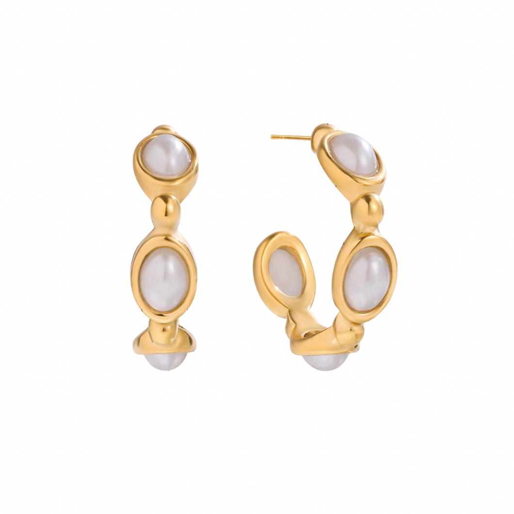 ALANI PEARL HOOPS