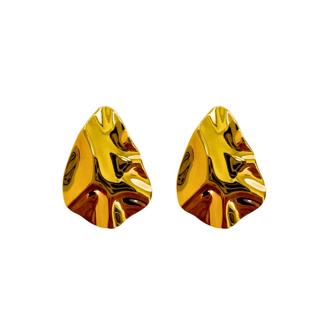 OVAL GOLDEN EARRINGS