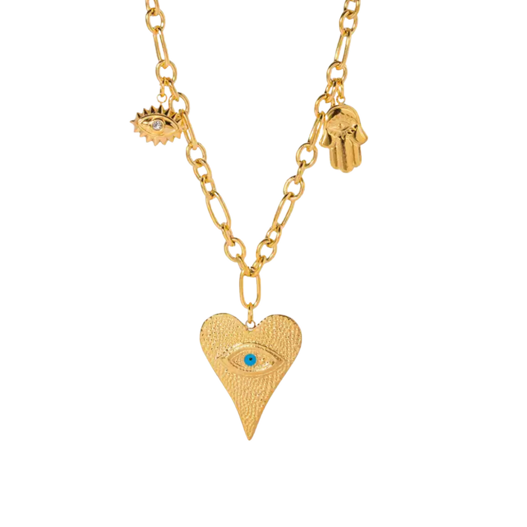 CHARMED HEART NECKLACE