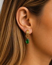 Cargar imagen en el visor de la galería, GREEN DROPS HOOPS
